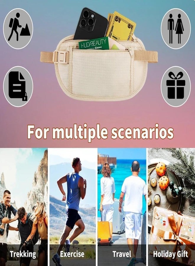 SAMTA ENTERPRISE Samta Money Belt - Passport Holder Secure Hidden Travel Wallet with RFID Blocking Undercover Fanny Pack Black - Image 5
